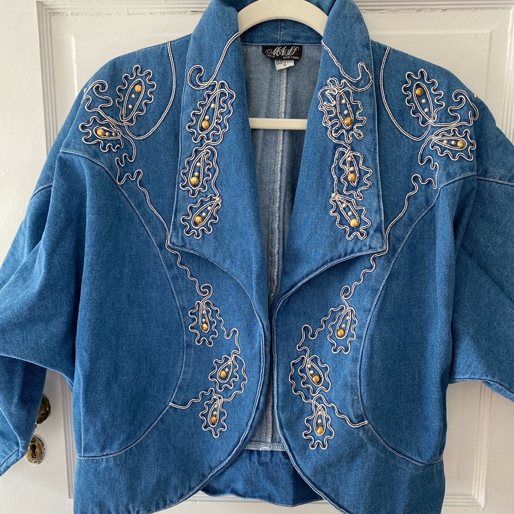 Vintage Embellished Denim Jacket